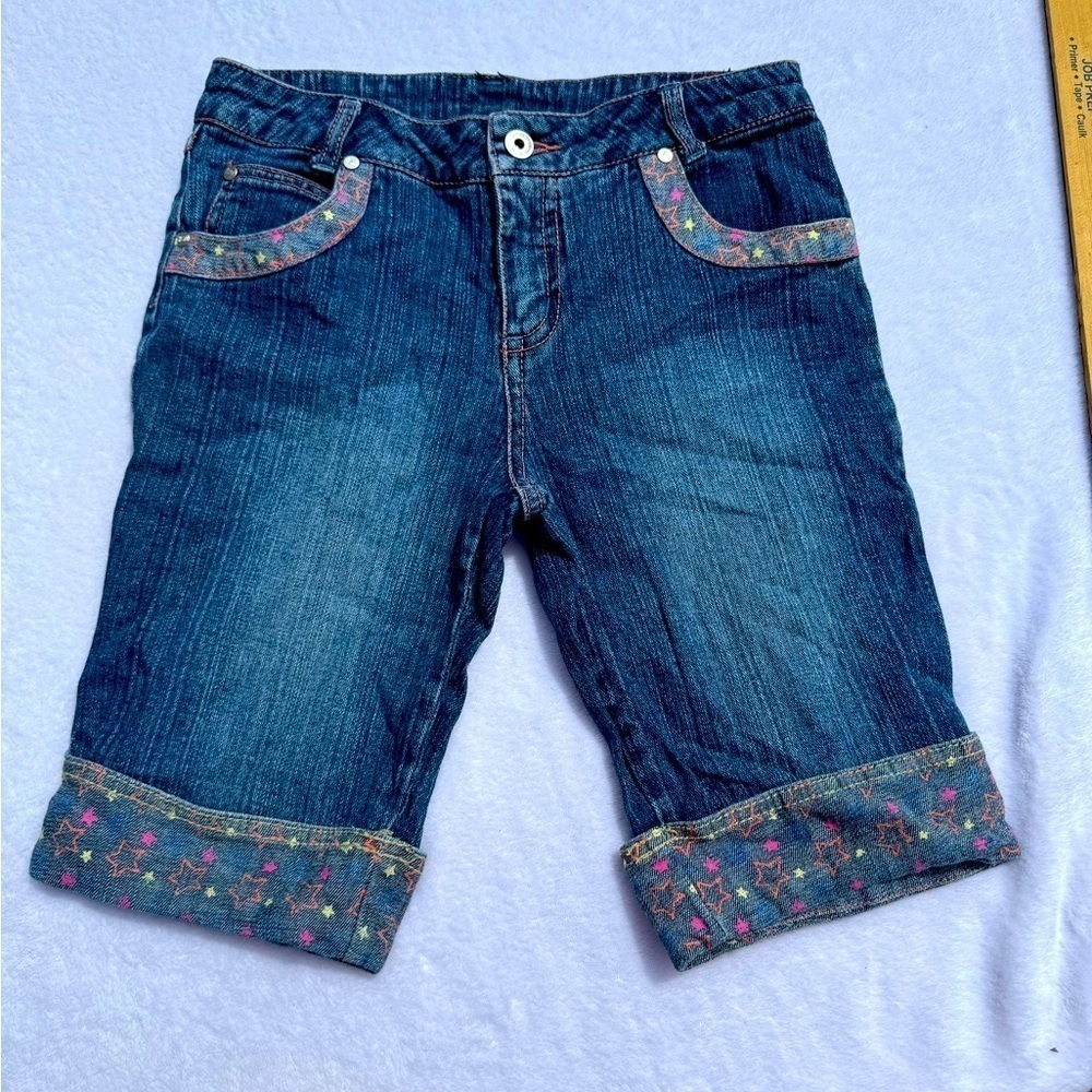 Disney High School Musical denim Jean Bermuda shorts vintage girls size 12